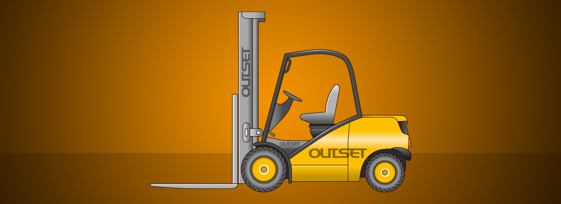 Prodotti di pesatura a bordo Outset su carrello elevatore